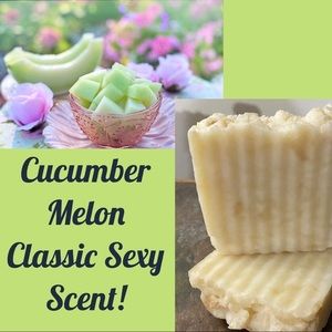 Cucumber Melon hand crafted moisturizing soap small batch natural